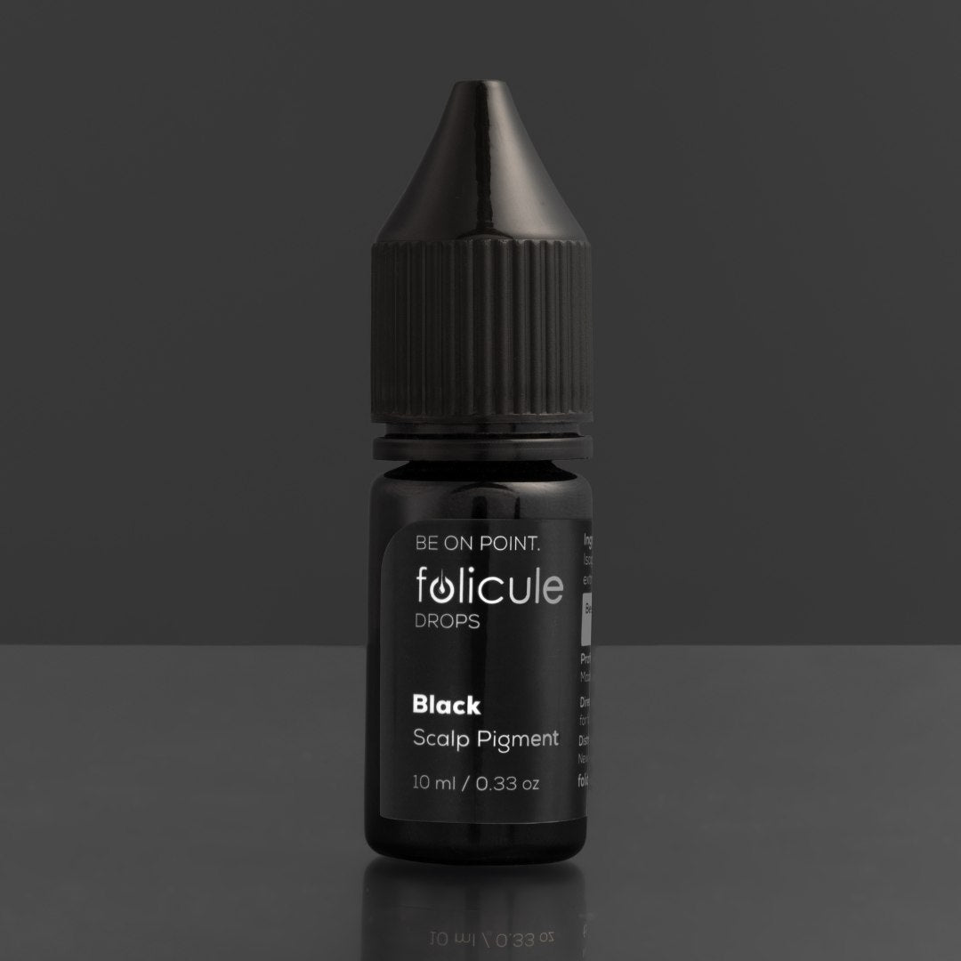 Folicule DROPS black scalp pigment, travel size