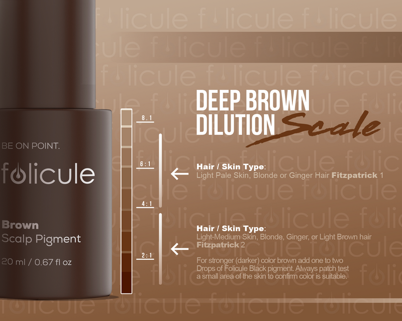 brown scalp pigment