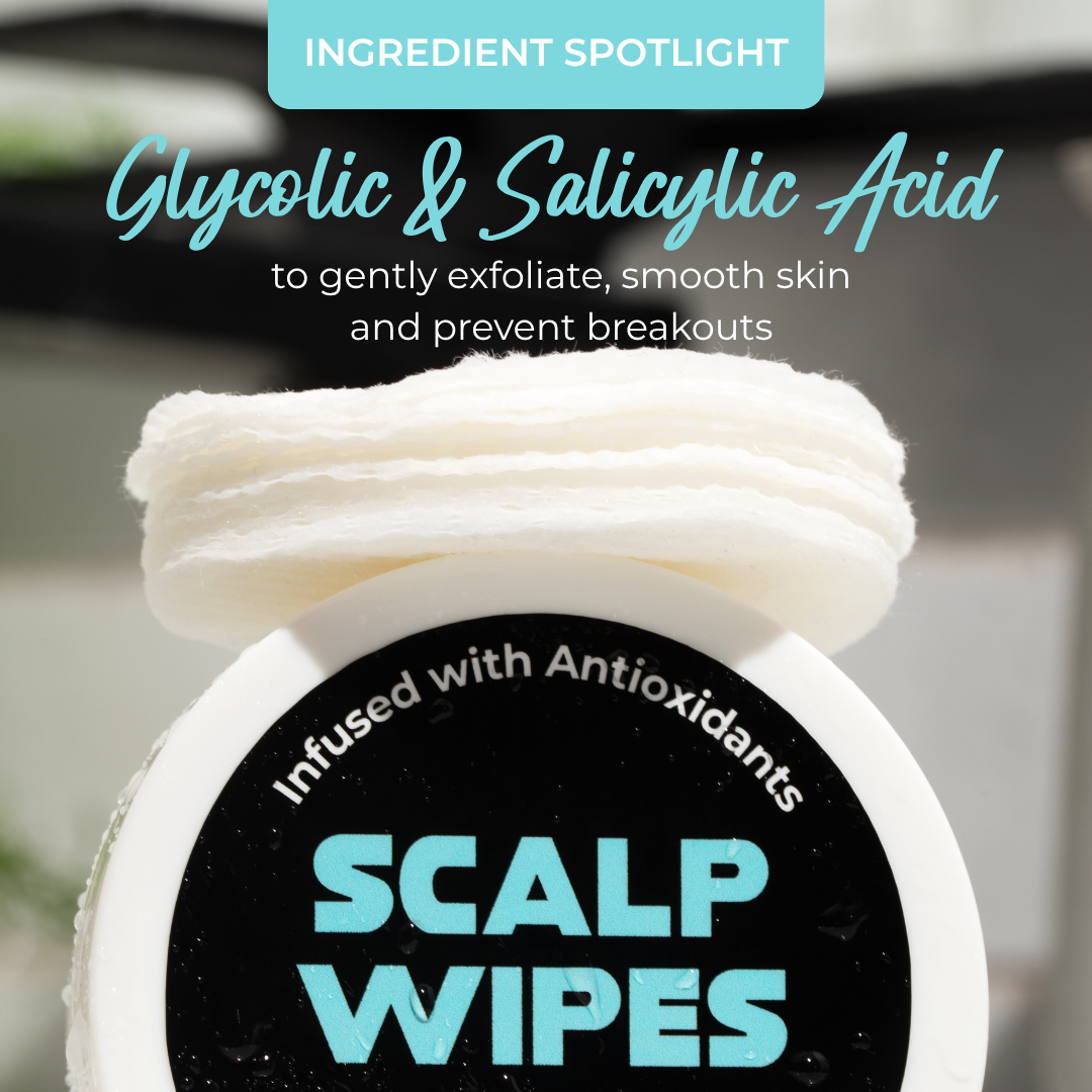 Scalp Wipes key ingredients: aloe vera and green tea