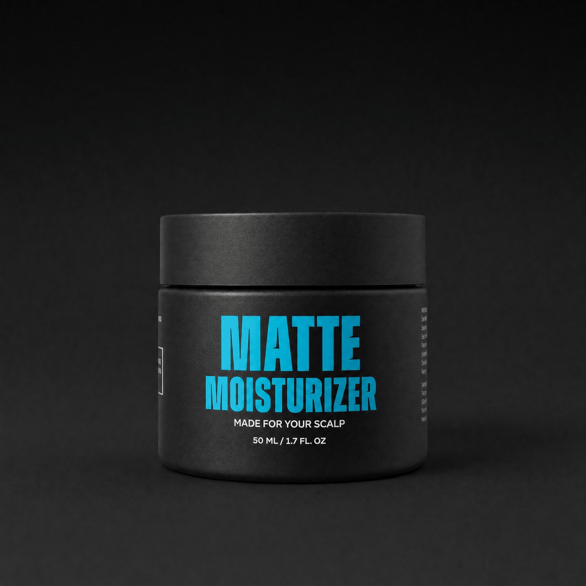 Folicule Matte Moisturizer jar for bald and shaved heads