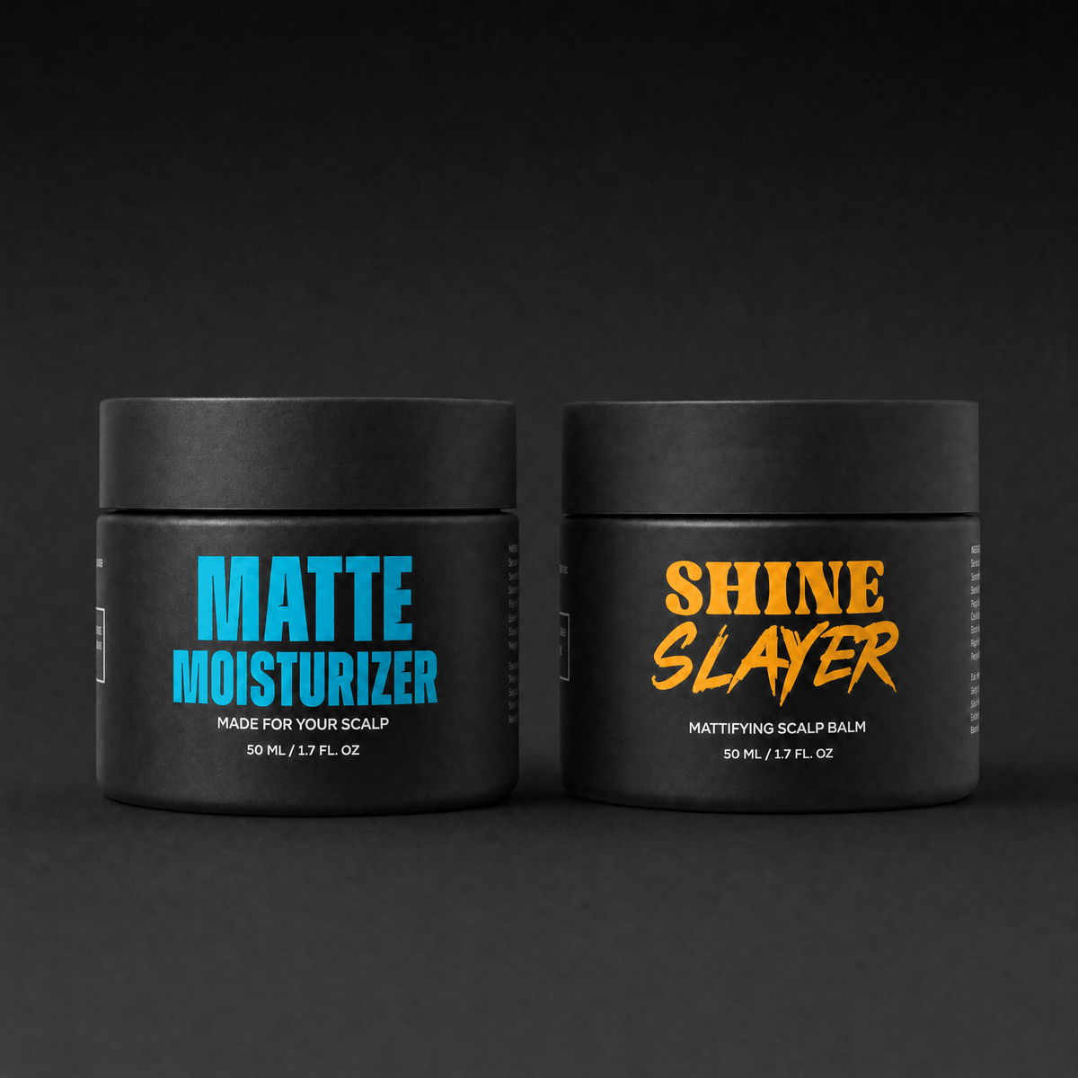 Shine Control Duo: Shine Slayer and Matte Moisturizer jars